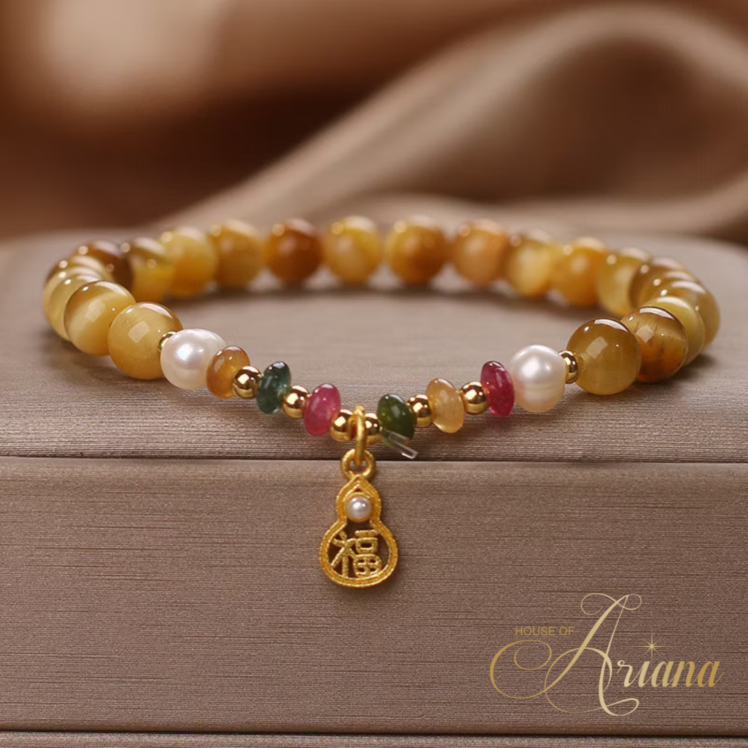 Solara Gold Tiger's Eye Harmony & Wealth Bracelet