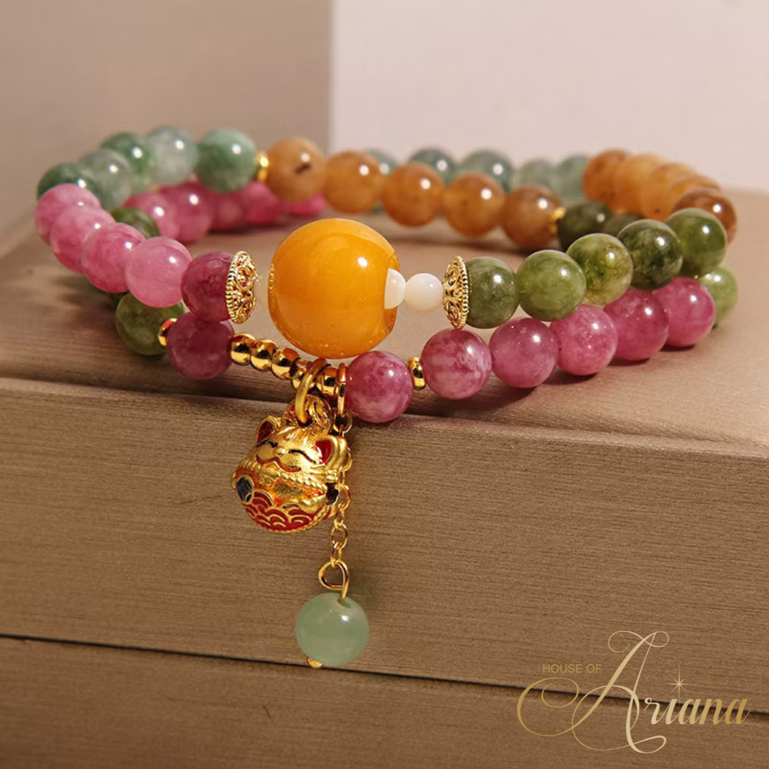 Lumière Rainbow Tourmaline Charm