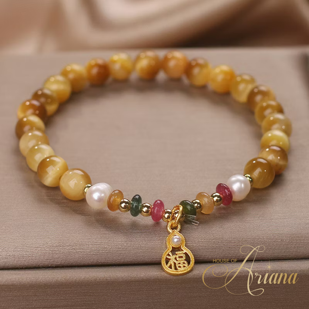 Solara Gold Tiger's Eye Harmony & Wealth Bracelet