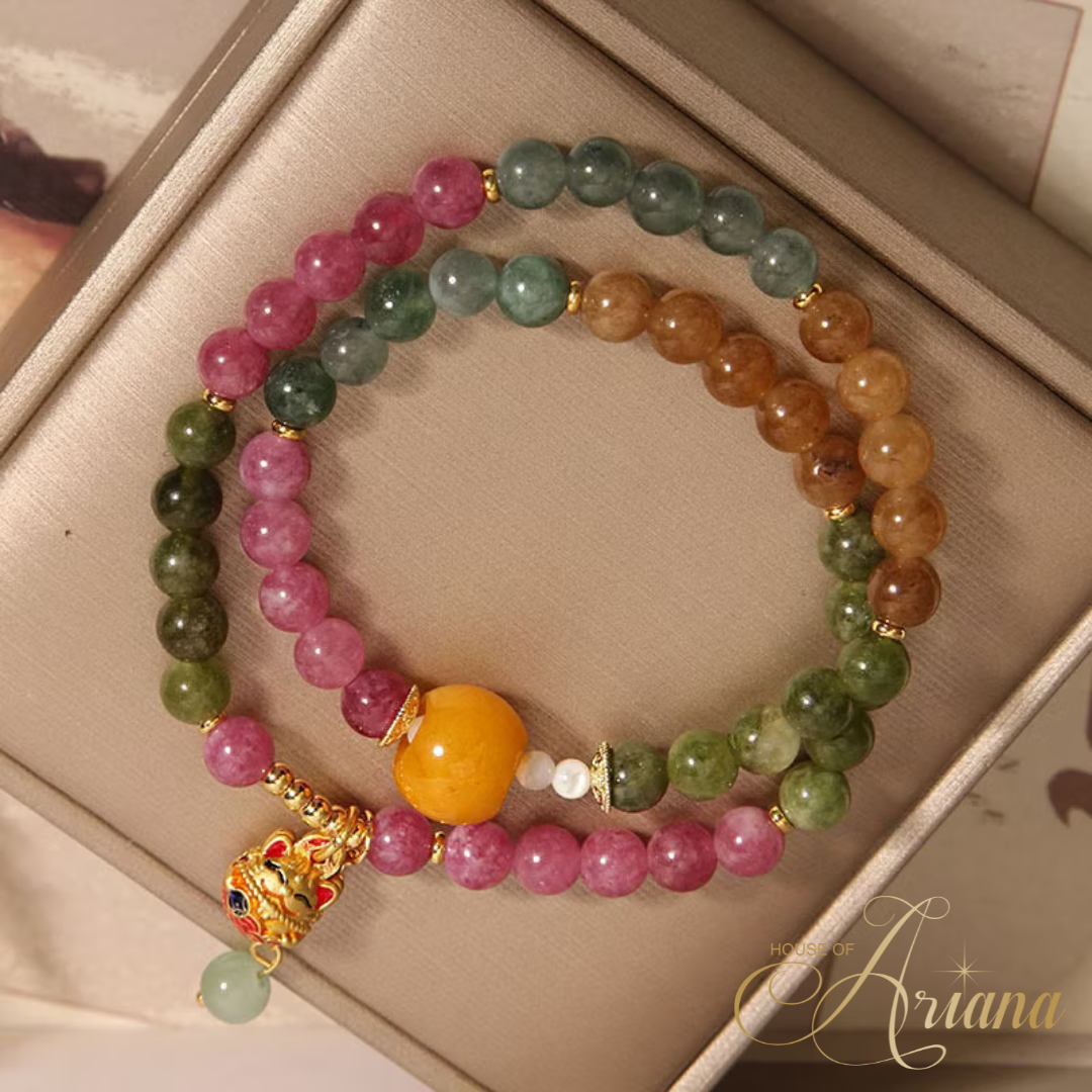 Lumière Rainbow Tourmaline Charm