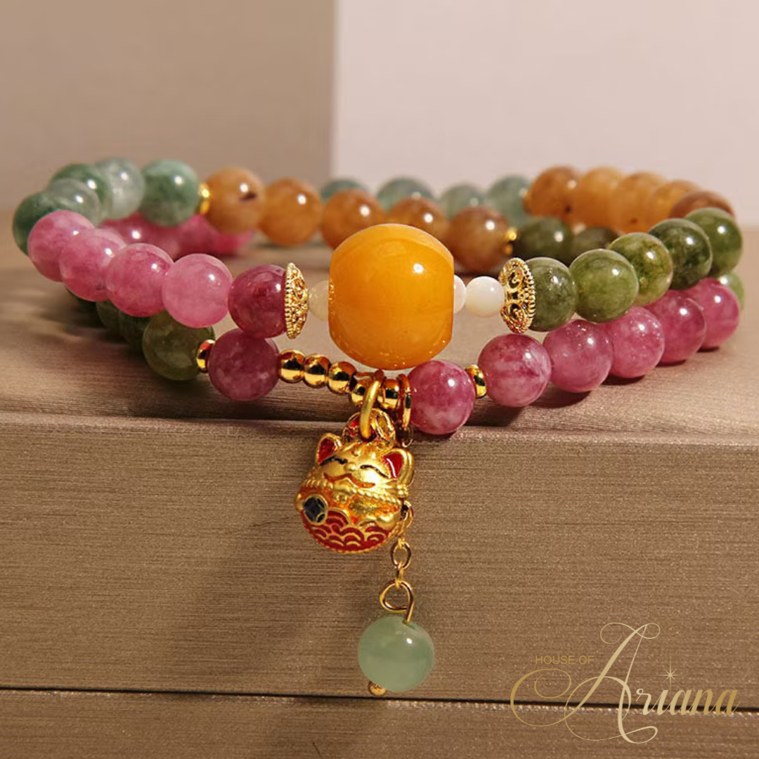 Lumière Rainbow Tourmaline Charm