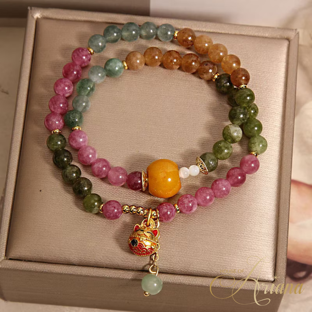 Lumière Rainbow Tourmaline Charm