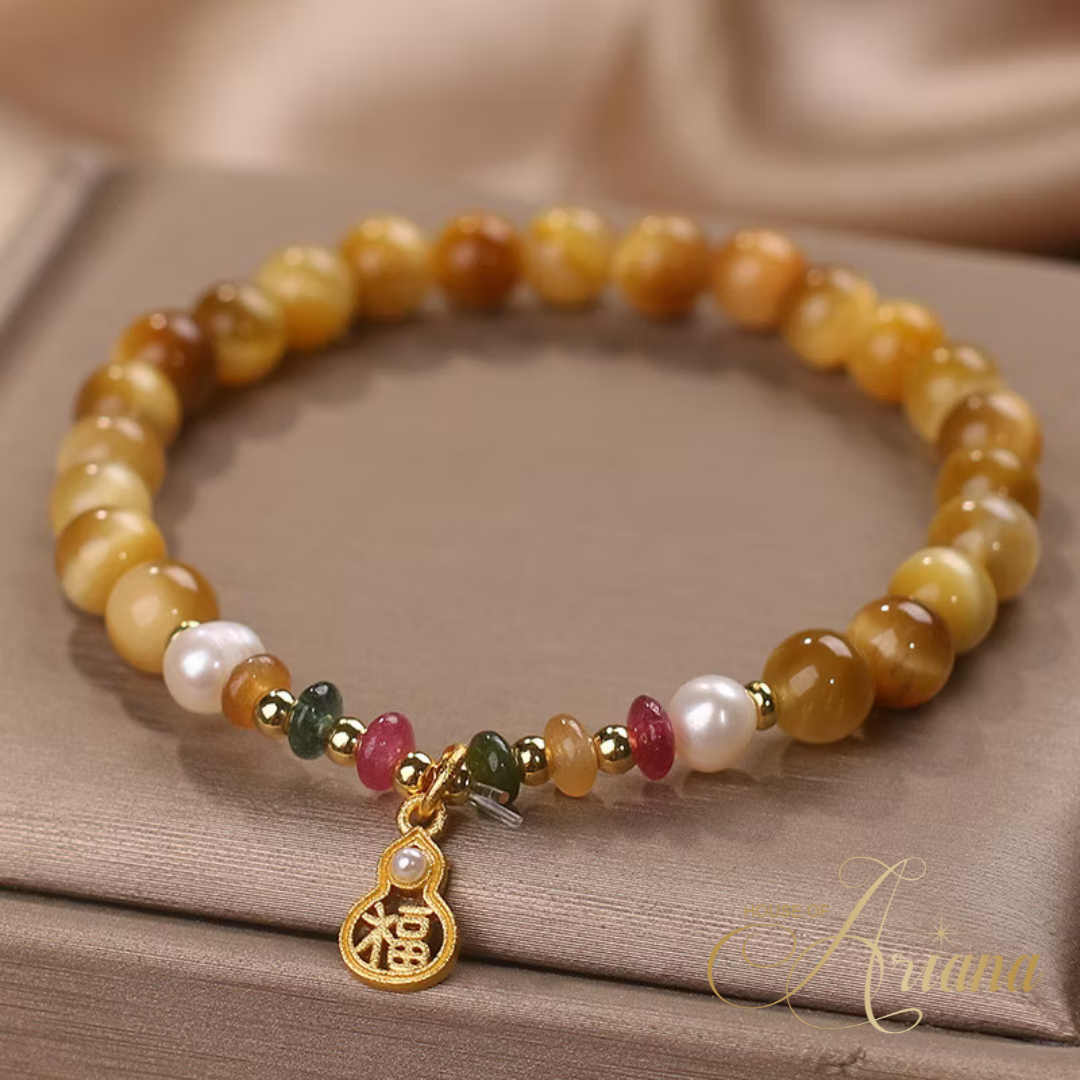 Solara Gold Tiger's Eye Harmony & Wealth Bracelet