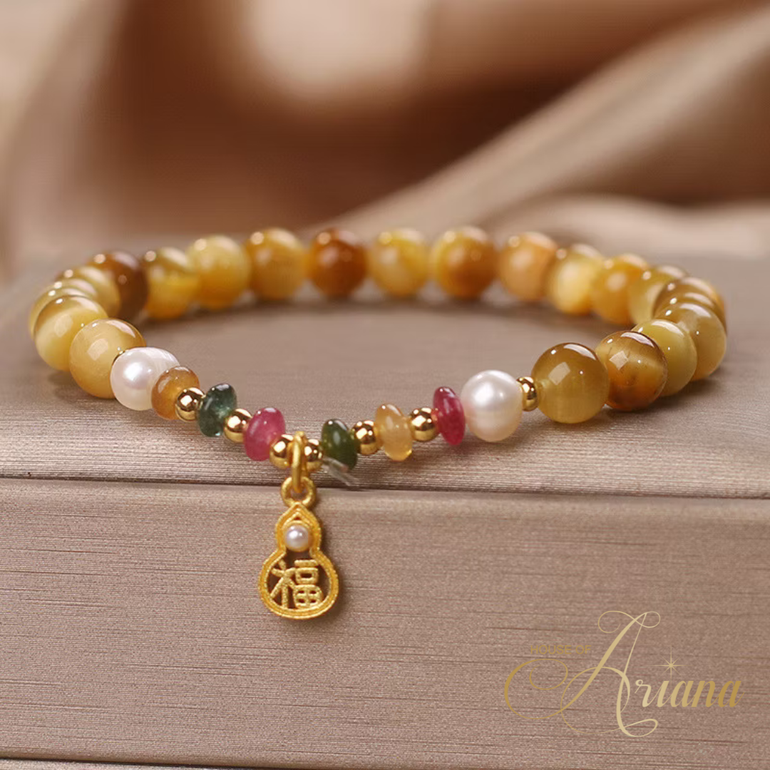 Solara Gold Tiger's Eye Harmony & Wealth Bracelet