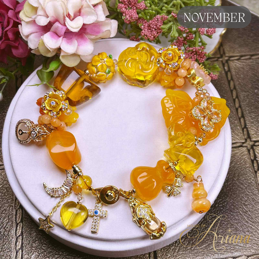Ceres All-in-One Crystal Birthstone Prosperity Bracelet