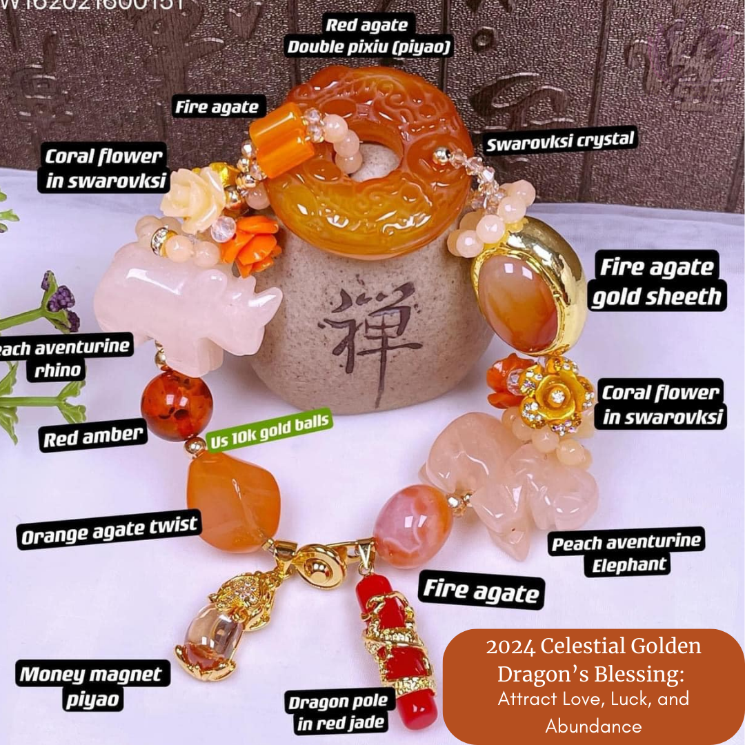 Celestial Golden Dragon's Blessing Bracelet