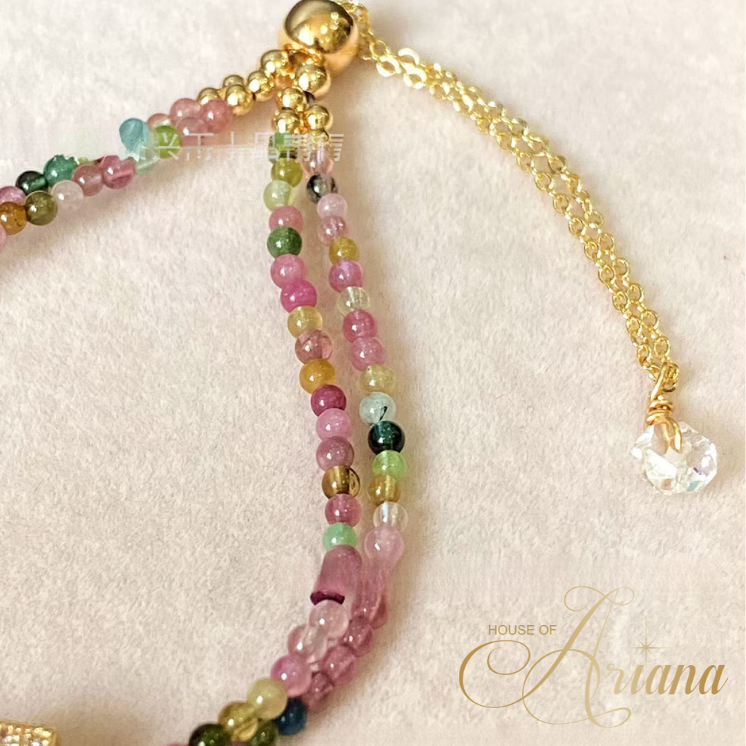 Celestia Multicolored Tourmaline Harmony and Protection Bracelet