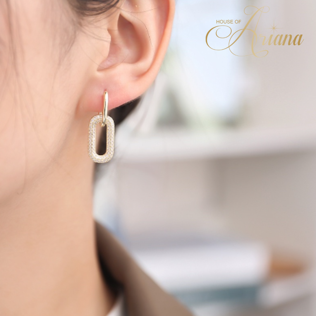Editha Horseshoe Zircon Earrings