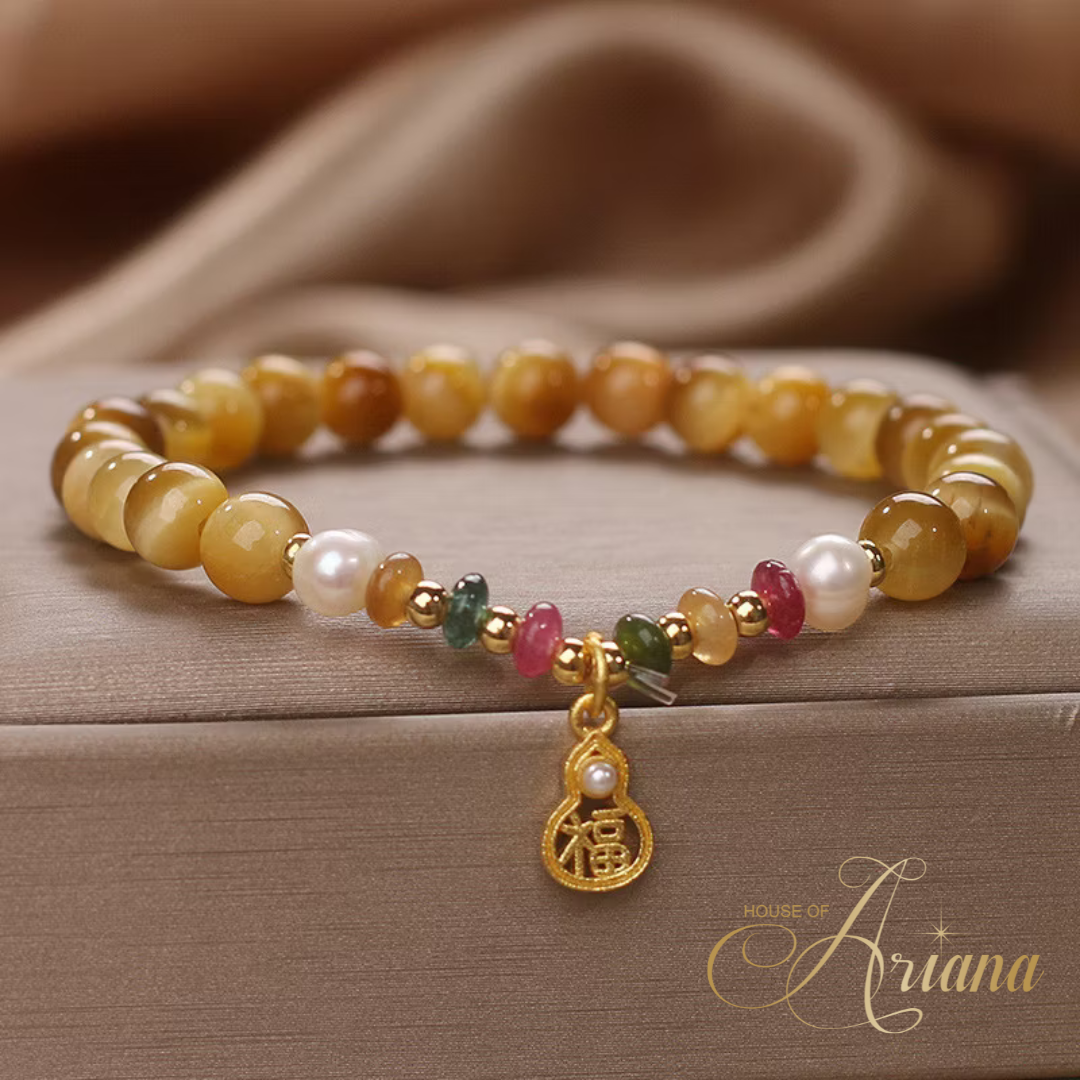 Solara Gold Tiger's Eye Harmony & Wealth Bracelet