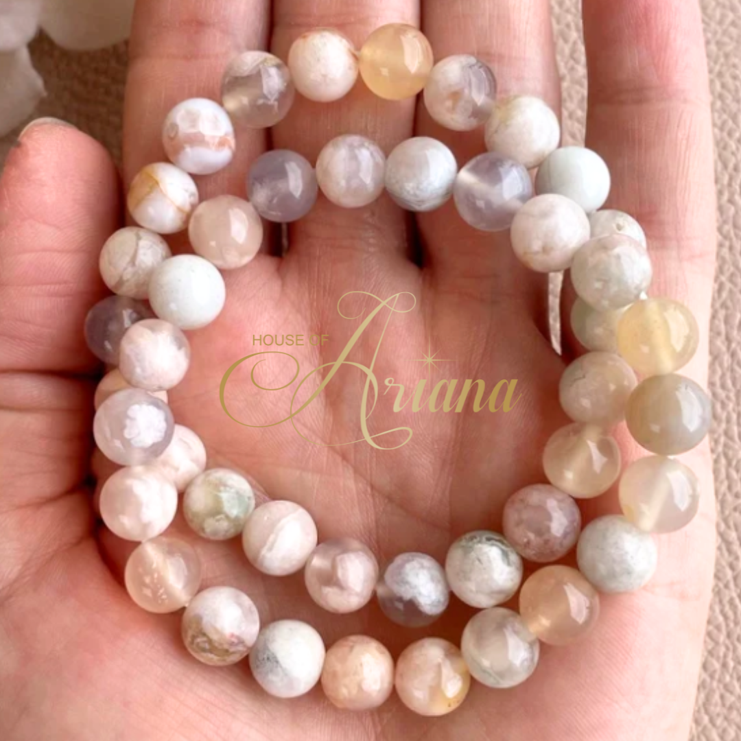 Sakura Agate Crystal Bracelet