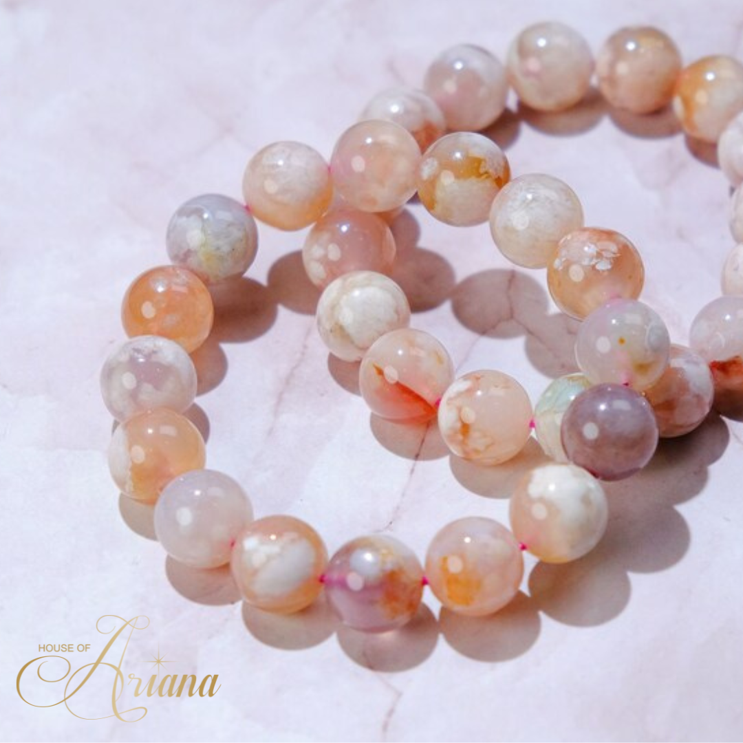 Sakura Agate Crystal Bracelet