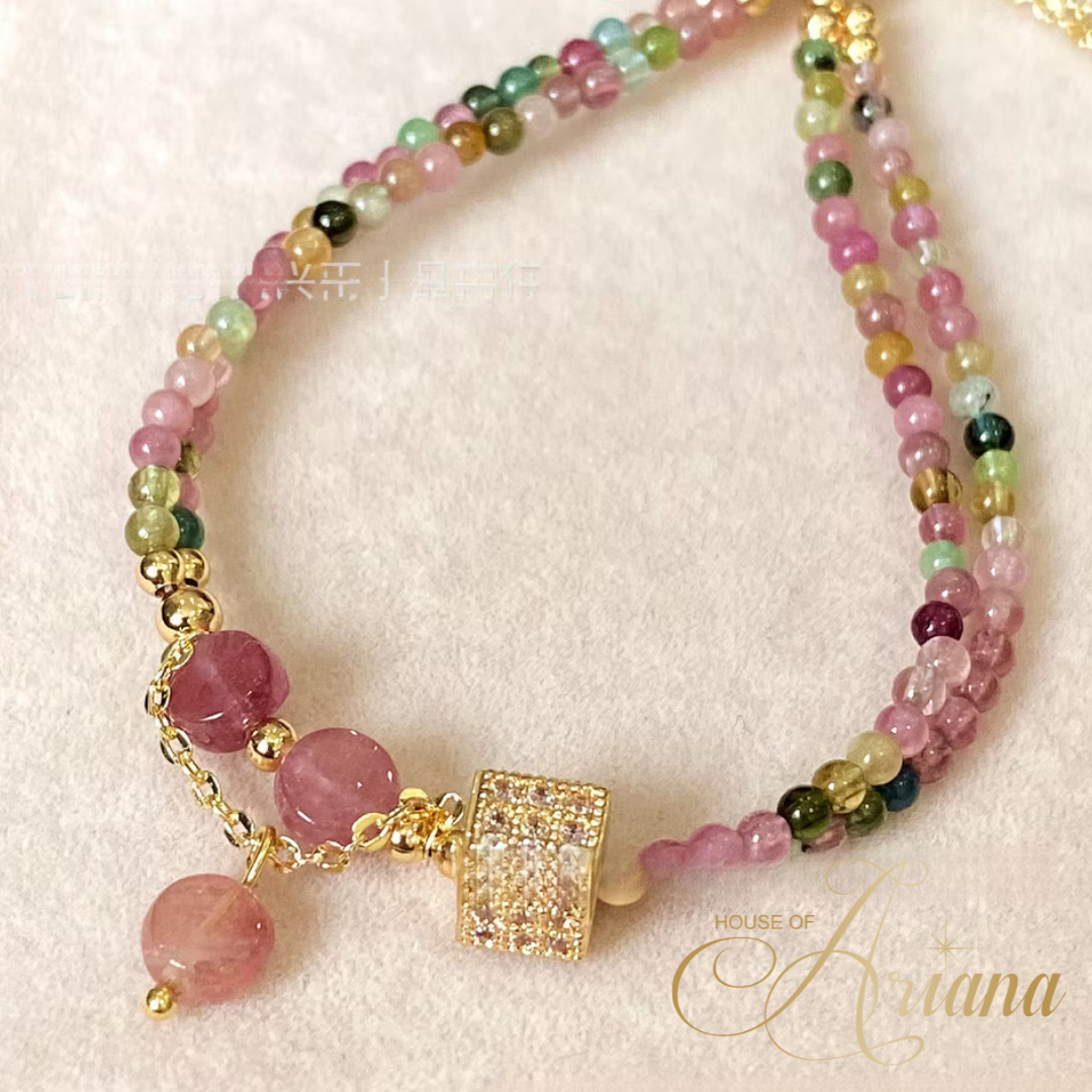Celestia Multicolored Tourmaline Harmony and Protection Bracelet