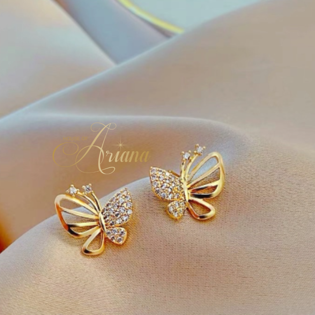 Macy's Butterfly Zircon Earrings