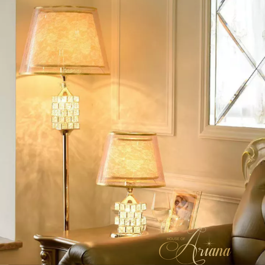 Alessandra Victorian Crystal Lamp